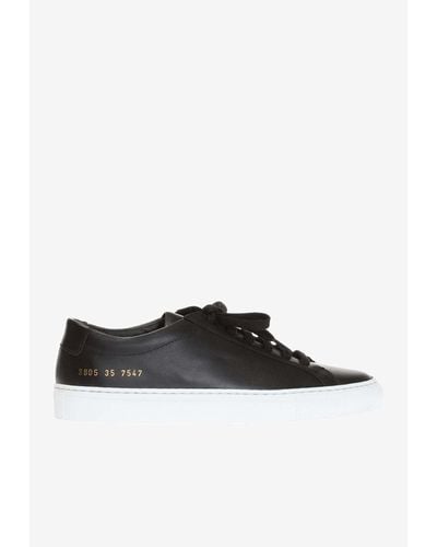 Common Projects Original Achilles Leather Low-Top Sneakers - Black