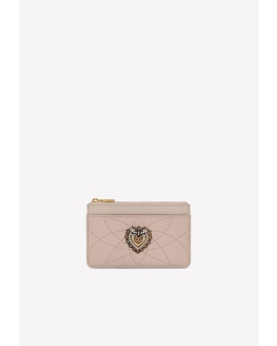 Dolce & Gabbana Medium Devotion Cardholder - White