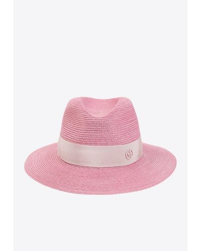 Maison Michel Henrietta Fedora Hat - Pink