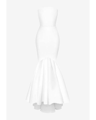Rasario Strapless Maxi Dress - White
