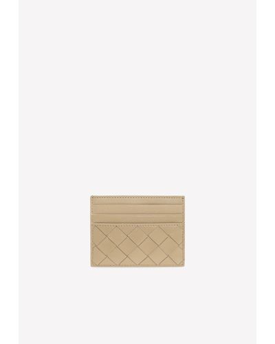 Bottega Veneta Intrecciato Leather Cardholder - White