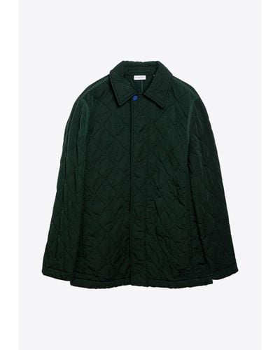 Burberry Quilted Overshirt - Green