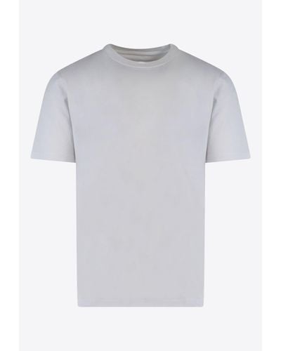 Maison Margiela Short-Sleeved Solid T-Shirt - Gray