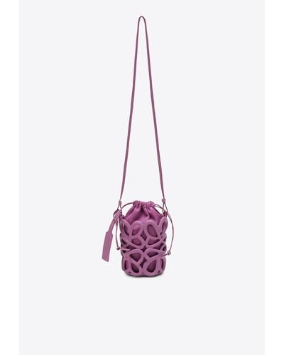 Loewe Inflated Anagram Bucket Bag - Pink