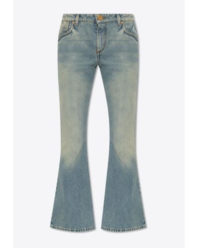 Balmain Western Bootcut Jeans - Blue
