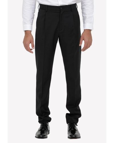 Tonello Tailored Wool Pants - Black