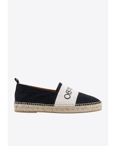 Off-White c/o Virgil Abloh Bookish Espadrilles With Embroidered Logo - Black