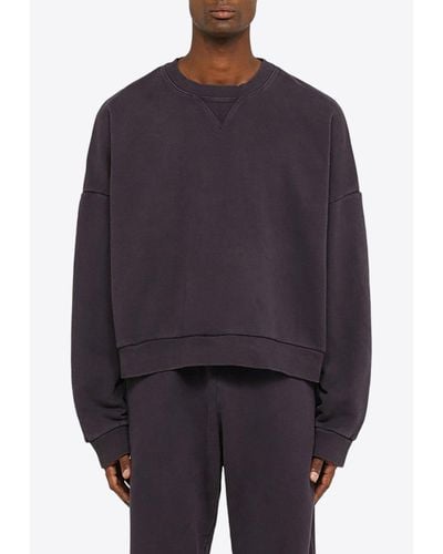 Entire studios Washed-Out Pullover Sweatshirt - Blue