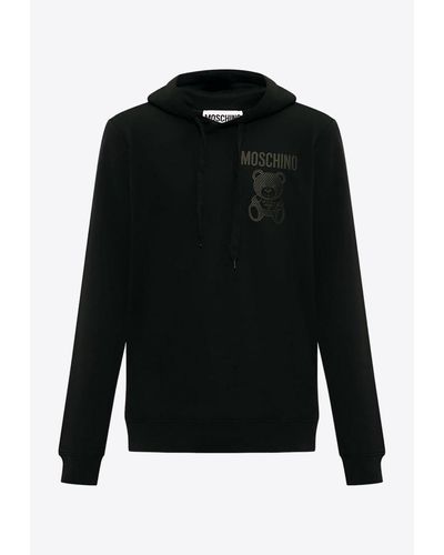 Moschino Teddy Bear Hooded Sweatshirt - Black