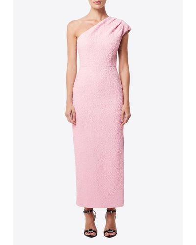 Mossman Mesmerise One-Shoulder Maxi Dress - Pink