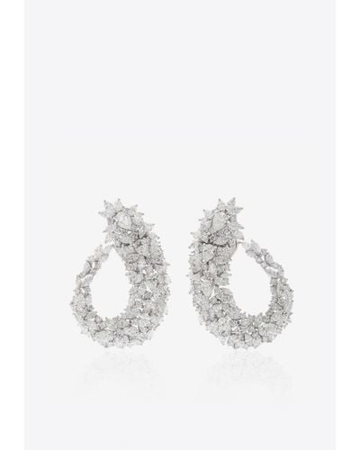 YEPREM Y-Conic 18-Karat Diamond Hoop Earrings - Multicolour