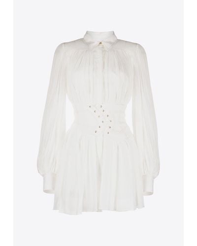 Acler Airlie Mini Shirt Dress - White