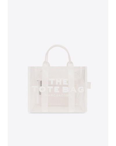 Marc Jacobs The Medium Mesh Logo Tote Bag - White