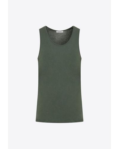Lemaire Rib Tank Top - Green