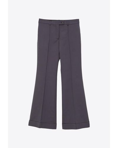 Acne Studios Tailored Flared Trousers - Purple