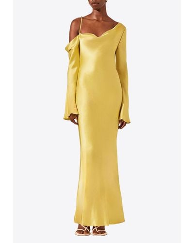 Shona Joy Sofia Asymmetrical Maxi Dress - Yellow