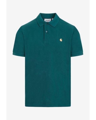 Carhartt Logo Short-Sleeved Polo T-Shirt - Green