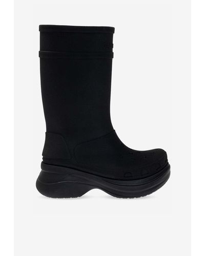 Balenciaga X Crocs Boots Boots, Ankle Boots - Black