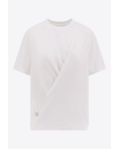 Givenchy 4G Liquid Cross-Over T-Shirt - White