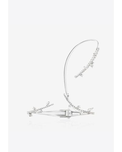 YEPREM Diamond Hand Bracelet - Metallic