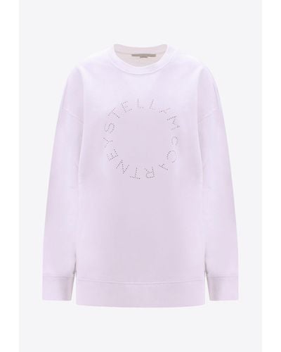 Stella McCartney Sustainable Logo Crewneck Sweatshirt - White