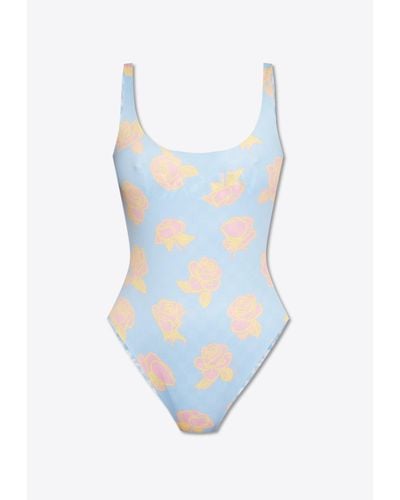 Versace Reversible One-Piece Swimsuit - White