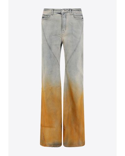 Rick Owens Degrade Bootcut Jeans - Grey