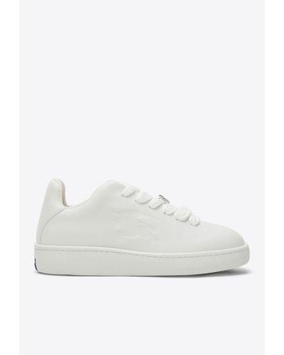 Burberry Box Leather Sneakers - White