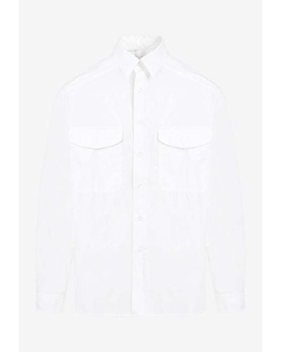 Mordecai Long-Sleeved Classic Shirt - White