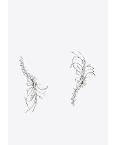 YEPREM Diamond Stud Earrings - White