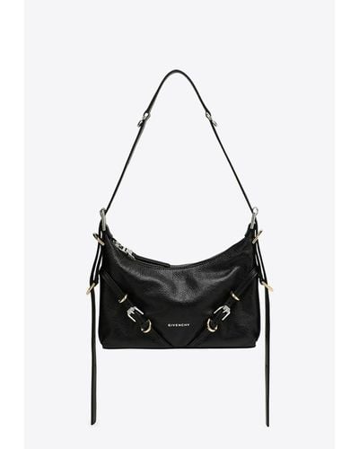 Givenchy Mini Voyou Leather Shoulder Bag - Black