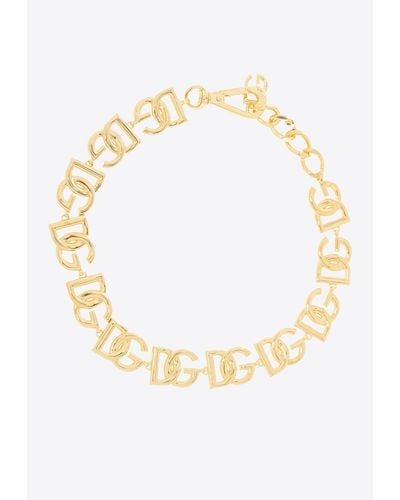 Dolce & Gabbana Dg Logo Choker - Metallic