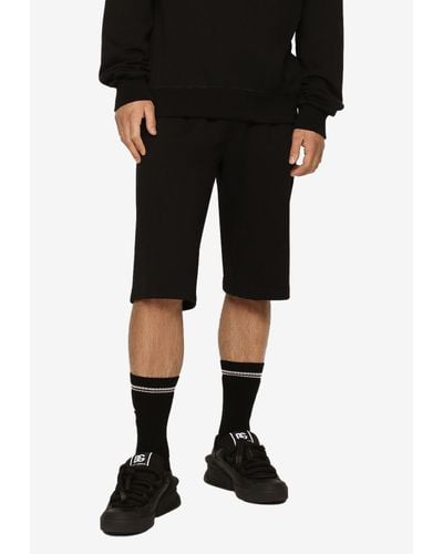 Dolce & Gabbana Drawstring Bermuda Shorts - Black
