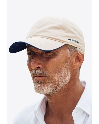 Les Canebiers Embroidered Baseball Cap - White