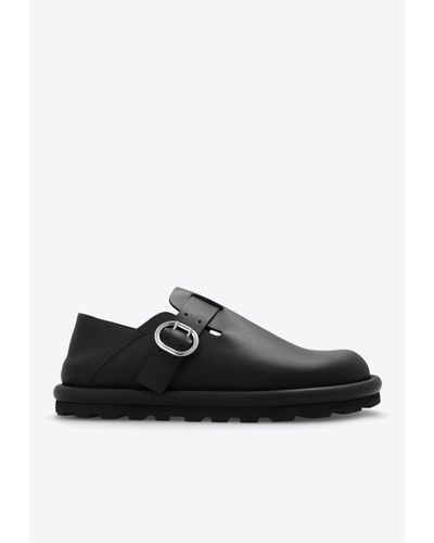 Jil Sander Leather Shoes, - Black