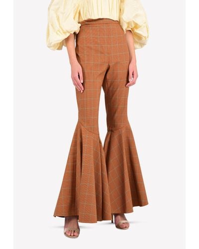 Ellery Jacuzzi Classic Full Flare Trousers - Orange