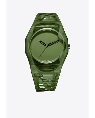 D1 Milano X Mad Viridis Transparent Watch - Green