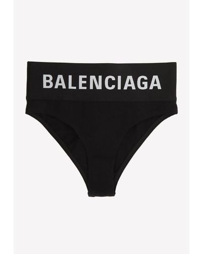 Balenciaga Logo Briefs - Black