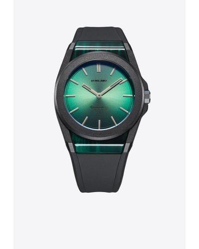 D1 Milano Carbonlite 40.5 Mm Watch - Green