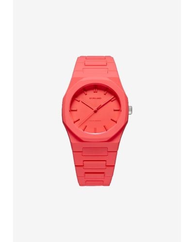D1 Milano Polycarbon 37 Mm Watch - Red
