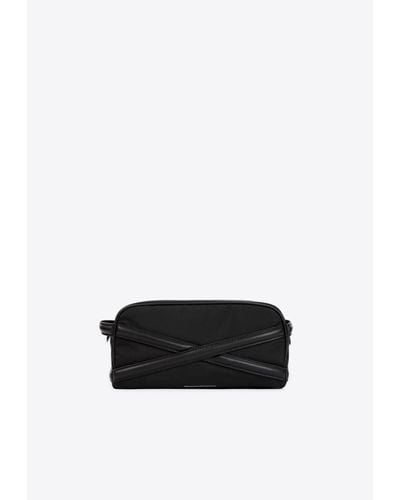 Alexander McQueen Harness Wash Bag - White