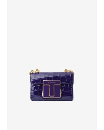 Tom Ford Mini 001 Chain Shoulder Bag - Purple