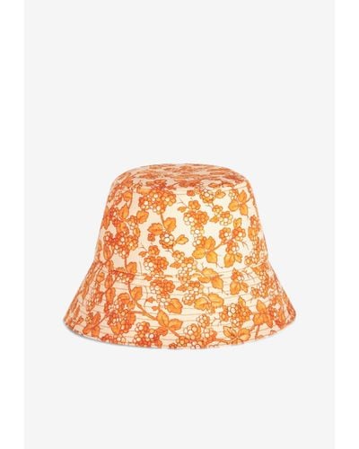 Etro Berry Print Bucket Hat - Orange