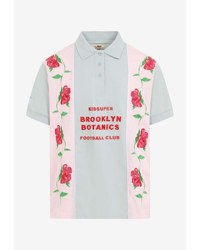 Kidsuper Brooklyn Botanics Soccer Polo T-Shirt - White