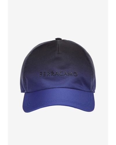 Ferragamo Dual-Tone Logo Baseball Cap - Blue