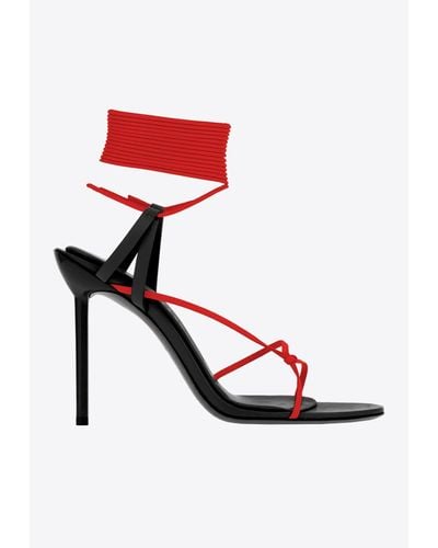 Ferragamo Sandal With Stiletto Heel - Red
