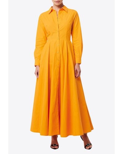 Mossman Fixation Maxi Shirt Dress - Yellow
