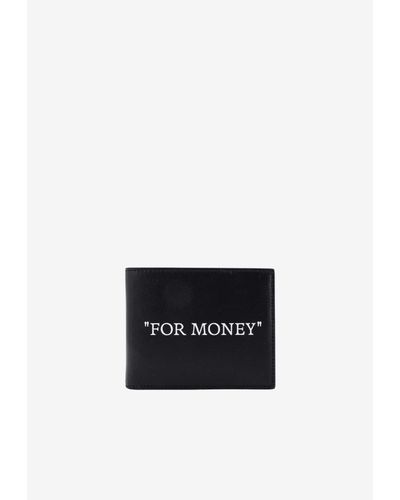 Off-White c/o Virgil Abloh Quote Bi-Fold Calf Leather Wallet - White