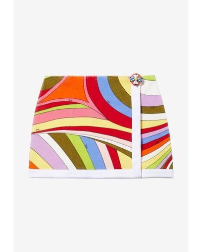 Emilio Pucci Iride Print Mini Wrap Skirt - Multicolor
