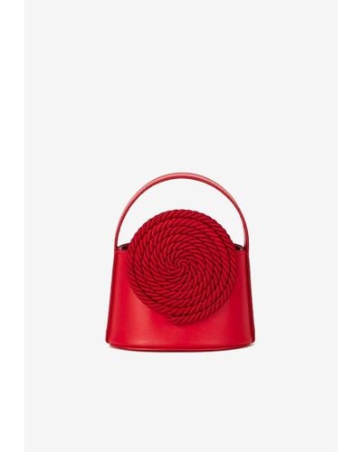 D'Estree Mini Gunther Top Handle Bag - Red